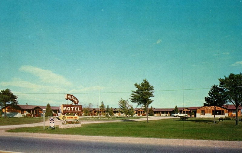 Alpine Court - Vintage Postcard (newer photo)